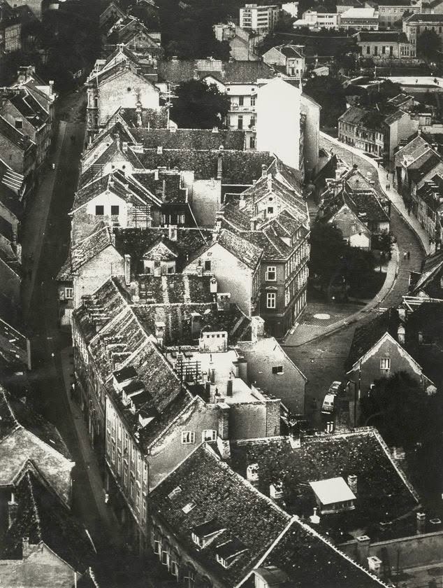 Tkalčićeva i Radićeva ulica oko 1965. godine. Panorama (Foto Ivan Hečimović)
